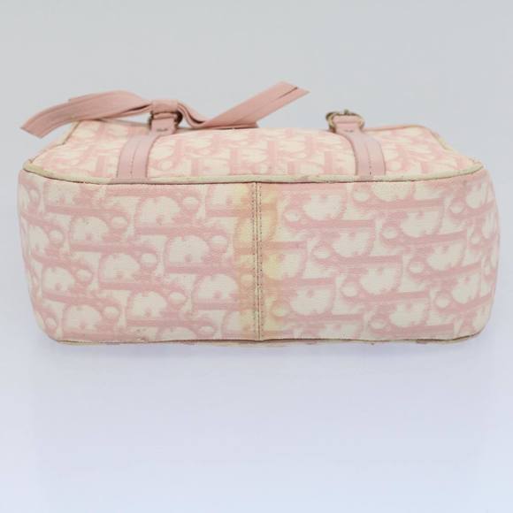 CHRISTIAN DIOR Trotter Canvas Hand Bag PVC Leather Pink 09-BO-0076 Auth yk8952 - Picture 5 of 16